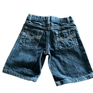 Beverly Hills Polo Club Boys Dark Denim Jeans Shorts Size 5 Long Length